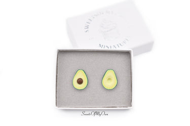 Avocado Halves - Stud Earrings - MTO